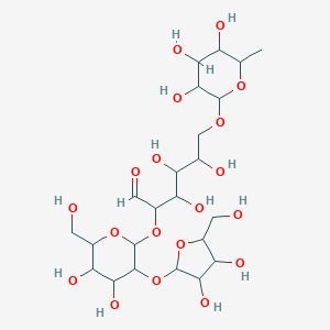 molecular formula C57H85N21O15 B237729 Ristotetraose CAS No. 128142-69-8