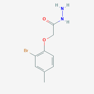 molecular formula C9H11BrN2O2 B2377296 2-(2-溴-4-甲基苯氧基)乙酰肼 CAS No. 6079-89-6