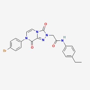 2-[7-(4-bromophenyl)-3,8-dioxo-[1,2,4]triazolo[4,3-a]pyrazin-2-yl]-N-(4-ethylphenyl)acetamide
