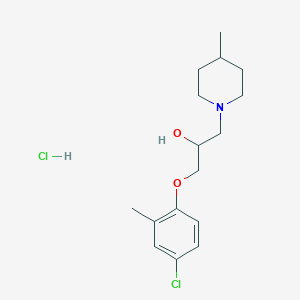 1-(4-Chloro-2-methylphenoxy)-3-(4-methylpiperidin-1-yl)propan-2-ol hydrochloride