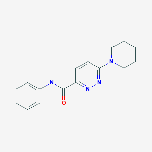 molecular formula C17H20N4O B2377325 N-甲基-N-苯基-6-(哌啶-1-基)吡哒嗪-3-甲酰胺 CAS No. 1396786-77-8