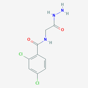 molecular formula C9H9Cl2N3O2 B2377328 2,4-dichloro-N-(2-hydrazinyl-2-oxoethyl)benzamide CAS No. 392247-15-3