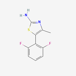 molecular formula C10H8F2N2S B2377338 5-(2,6-二氟苯基)-4-甲基-1,3-噻唑-2-胺 CAS No. 1539215-49-0