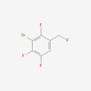 molecular formula C7H3BrF4 B2377367 3-Bromo-1,2,4-trifluoro-5-(fluoromethyl)benzene CAS No. 2244088-42-2