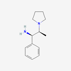 molecular formula C13H20N2 B2377369 (1R,2S)-1-Phenyl-2-pyrrolizino-1-propanamine CAS No. 592551-69-4