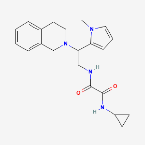 N1-cyclopropyl-N2-(2-(3,4-dihydroisoquinolin-2(1H)-yl)-2-(1-methyl-1H-pyrrol-2-yl)ethyl)oxalamide