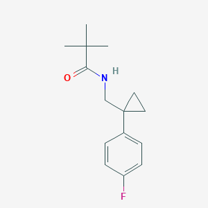 N-((1-(4-fluorophenyl)cyclopropyl)methyl)pivalamide