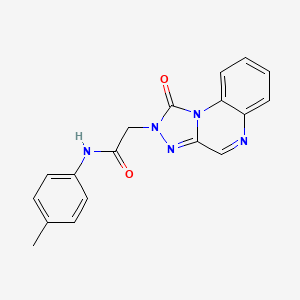 2-(1-oxo-[1,2,4]triazolo[4,3-a]quinoxalin-2(1H)-yl)-N-(p-tolyl)acetamide