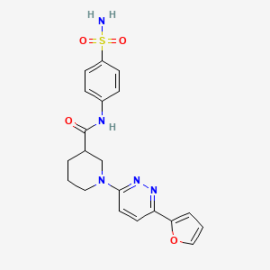 B2377417 1-(6-(furan-2-yl)pyridazin-3-yl)-N-(4-sulfamoylphenyl)piperidine-3-carboxamide CAS No. 1105229-40-0