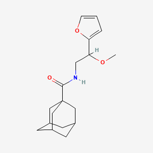 molecular formula C18H25NO3 B2377424 (3r,5r,7r)-N-(2-(furan-2-yl)-2-methoxyethyl)adamantane-1-carboxamide CAS No. 1795195-96-8