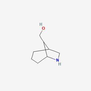 molecular formula C8H15NO B2377432 (6-Azabicyclo[3.2.1]octan-8-yl)methanol CAS No. 1824219-84-2