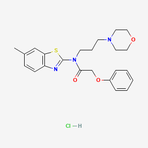 N-(6-methylbenzo[d]thiazol-2-yl)-N-(3-morpholinopropyl)-2-phenoxyacetamide hydrochloride