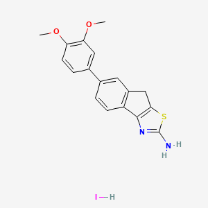 2-Amino-6-(3,4-dimethoxyphenyl)-8H-indeno[1,2-d]thiazole Hydroiodide