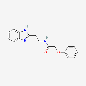 N-[2-(1H-benzimidazol-2-yl)ethyl]-2-phenoxyacetamide
