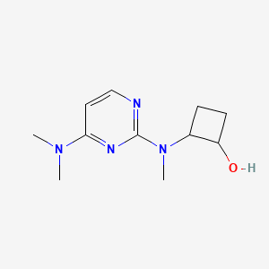 molecular formula C11H18N4O B2377449 2-{[4-(Dimethylamino)pyrimidin-2-yl](methyl)amino}cyclobutan-1-ol CAS No. 2201615-34-9