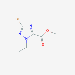 molecular formula C6H8BrN3O2 B2377455 Methyl 5-bromo-2-ethyl-1,2,4-triazole-3-carboxylate CAS No. 2418694-23-0