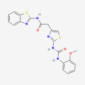 N-(benzo[d]thiazol-2-yl)-2-(2-(3-(2-methoxyphenyl)ureido)thiazol-4-yl)acetamide