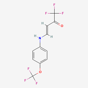 (E)-1,1,1-trifluoro-4-[4-(trifluoromethoxy)anilino]-3-buten-2-one