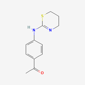 1-{4-[(5,6-dihydro-4H-1,3-thiazin-2-yl)amino]phenyl}ethan-1-one