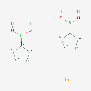 molecular formula C10H12B2FeO4 B2377479 1,1'-Ferrocenediboronicacid CAS No. 32841-83-1