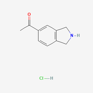 molecular formula C10H12ClNO B2377486 1-(异吲哚林-5-基)乙酮盐酸盐 CAS No. 1909348-59-9