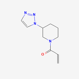 1-[3-(Triazol-1-yl)piperidin-1-yl]prop-2-en-1-one