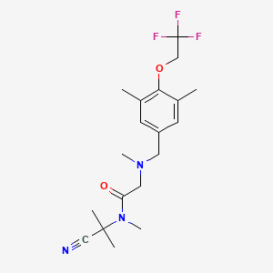 N-(1-cyano-1-methylethyl)-2-({[3,5-dimethyl-4-(2,2,2-trifluoroethoxy)phenyl]methyl}(methyl)amino)-N-methylacetamide