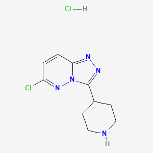 4-{6-Chloro-[1,2,4]triazolo[4,3-b]pyridazin-3-yl}piperidine hydrochloride