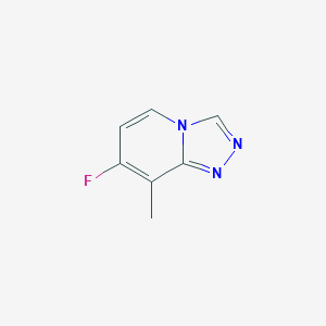 molecular formula C7H6FN3 B2377499 7-氟-8-甲基-[1,2,4]三唑并[4,3-a]吡啶 CAS No. 1427374-63-7