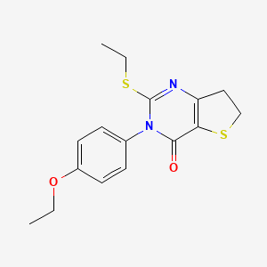 3-(4-ethoxyphenyl)-2-(ethylthio)-6,7-dihydrothieno[3,2-d]pyrimidin-4(3H)-one