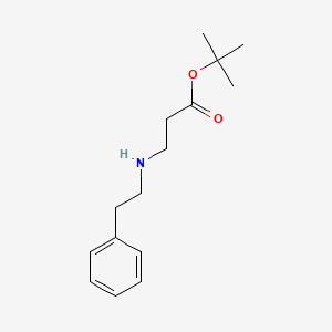 molecular formula C15H23NO2 B2377507 tert-Butyl 3-[(2-phenylethyl)amino]propanoate CAS No. 175071-98-4