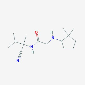 N-(1-cyano-1,2-dimethylpropyl)-2-[(2,2-dimethylcyclopentyl)amino]acetamide