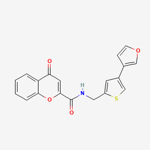 N-[[4-(Furan-3-yl)thiophen-2-yl]methyl]-4-oxochromene-2-carboxamide
