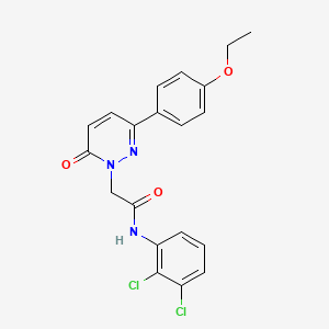 molecular formula C20H17Cl2N3O3 B2377526 N-(2,3-dichlorophenyl)-2-(3-(4-ethoxyphenyl)-6-oxopyridazin-1(6H)-yl)acetamide CAS No. 942007-70-7