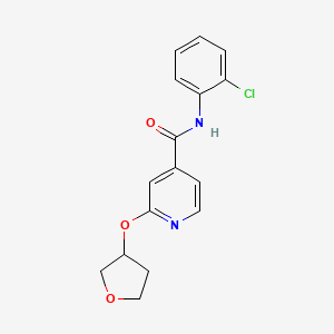 molecular formula C16H15ClN2O3 B2377532 N-(2-chlorophenyl)-2-((tetrahydrofuran-3-yl)oxy)isonicotinamide CAS No. 1903235-93-7