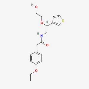 2-(4-ethoxyphenyl)-N-[2-(2-hydroxyethoxy)-2-(thiophen-3-yl)ethyl]acetamide
