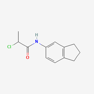 2-Chloro-N-(2,3-dihydro-1H-inden-5-yl)propanamide