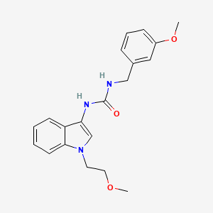 molecular formula C20H23N3O3 B2377559 1-(3-methoxybenzyl)-3-(1-(2-methoxyethyl)-1H-indol-3-yl)urea CAS No. 941988-54-1