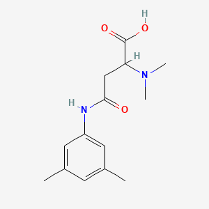 molecular formula C14H20N2O3 B2377571 2-(Dimethylamino)-4-(3,5-dimethylanilino)-4-oxobutanoic acid CAS No. 1030619-89-6