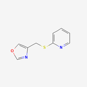 4-((Pyridin-2-ylthio)methyl)oxazole