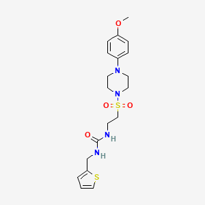 1-(2-((4-(4-Methoxyphenyl)piperazin-1-yl)sulfonyl)ethyl)-3-(thiophen-2-ylmethyl)urea