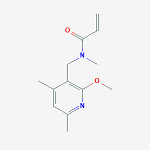 molecular formula C13H18N2O2 B2377610 N-[(2-Methoxy-4,6-dimethylpyridin-3-yl)methyl]-N-methylprop-2-enamide CAS No. 2361642-60-4