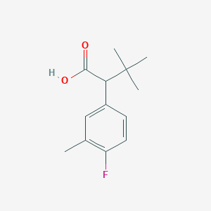 2-(4-Fluoro-3-methylphenyl)-3,3-dimethylbutanoic acid
