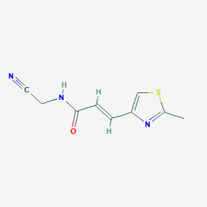 (E)-N-(cyanomethyl)-3-(2-methyl-1,3-thiazol-4-yl)prop-2-enamide