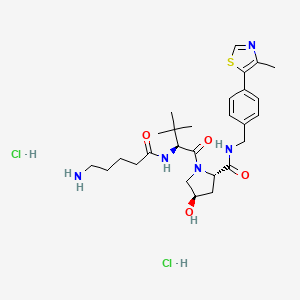 molecular formula C27H41Cl2N5O4S B2377654 (S,R,S)-AHPC-C4-NH2（二盐酸盐） CAS No. 2341796-78-7