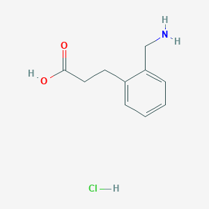 molecular formula C10H14ClNO2 B2377659 3-(2-(氨基甲基)苯基)丙酸盐酸盐 CAS No. 34844-84-3