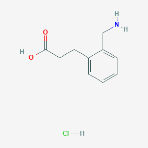 molecular formula C10H14ClNO2 B2377659 3-(2-(Aminomethyl)phenyl)propansäure-Hydrochlorid CAS No. 34844-84-3