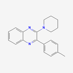molecular formula C20H21N3 B2377692 2-(4-Methylphenyl)-3-piperidin-1-ylquinoxaline CAS No. 406713-35-7
