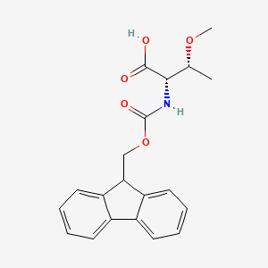 molecular formula C20H21NO5 B2377696 (2S,3R)-2-((((9H-Fluoren-9-yl)methoxy)carbonyl)amino)-3-methoxybutanoic acid CAS No. 928063-81-4