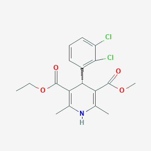 molecular formula C₁₈H₁₉Cl₂NO₄ B023777 (S)-(-)-非洛地平 CAS No. 119945-59-4
